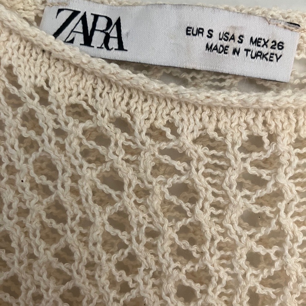 Crochet style Zara dress